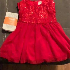 OshKosh red sparkly dress 12-18 month